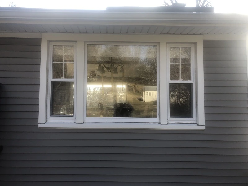 Old triple window in North Haven